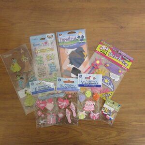 GIRL Dress Up Princess Birthday Theme 3D 50+ pcs Jolees Boutique Disney Paperkin
